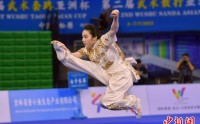 第一届武术套路亚洲杯开赛 中国队五金领跑第一届武术套路亚洲杯开赛 中国队五金领跑